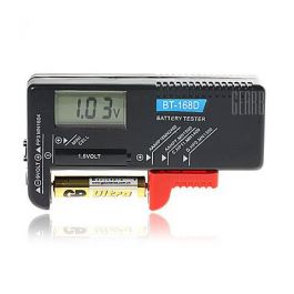 Battery tester BT-168D - тестер элементов питания с цифровым экраном.