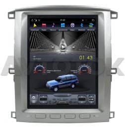 Штатная магнитола в стиле Tesla Toyota Land Cruiser 100 (2002-2007) Android CF-3205N