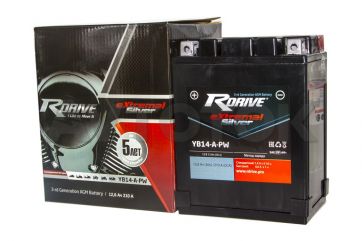Аккумулятор Rdrive eXtremal Silver YB14-A-PW 12.6а/ч п.т. 210а