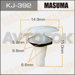 Клипса автомобильная (автокрепёж) Masuma 392-KJ