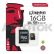 Карта памяти Kingston microSDHC 16Gb (с адаптером) 15730